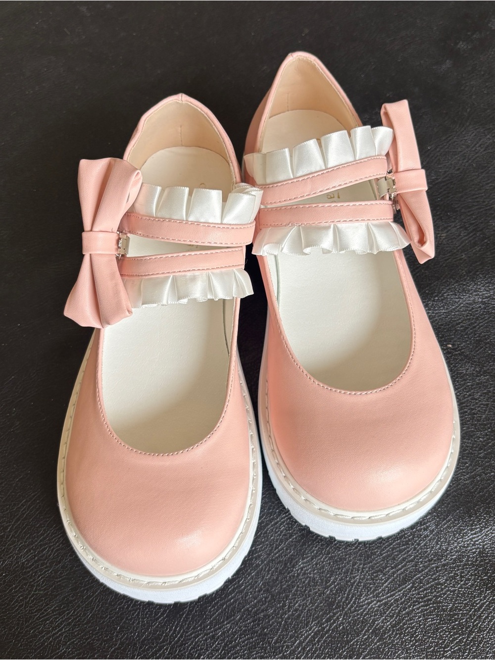 Women's Pink Lolita Style Mary Jane Shoes with Bows